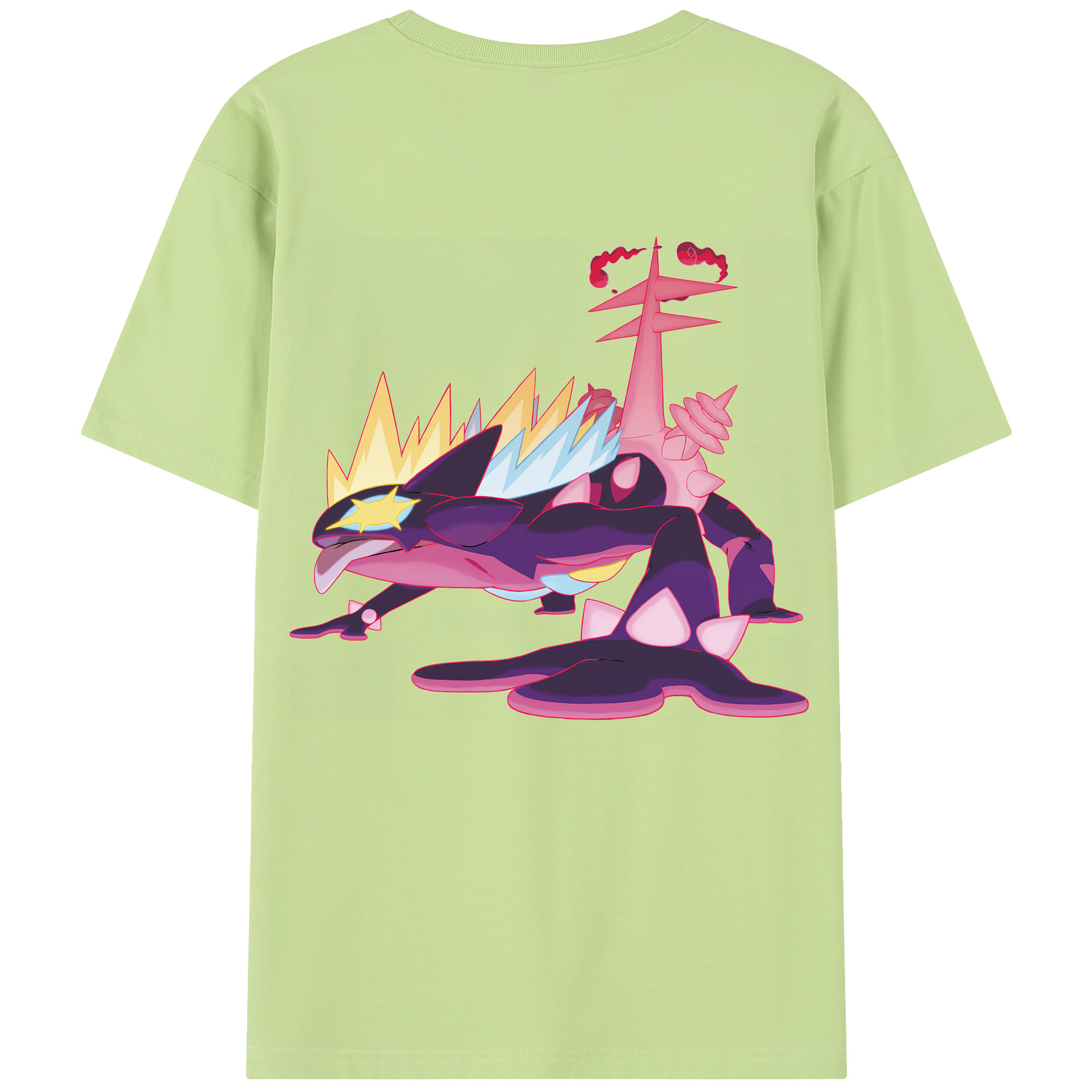 （画像用） ポケットモンスター Pokémon 綿100％半袖Tシャツ（背面プリント）